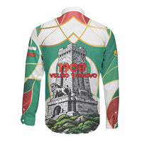 Bulgaria Independence Day 1908 Long Sleeve Button Shirt Veliko Tarnovo Monument National Flag Patriot
