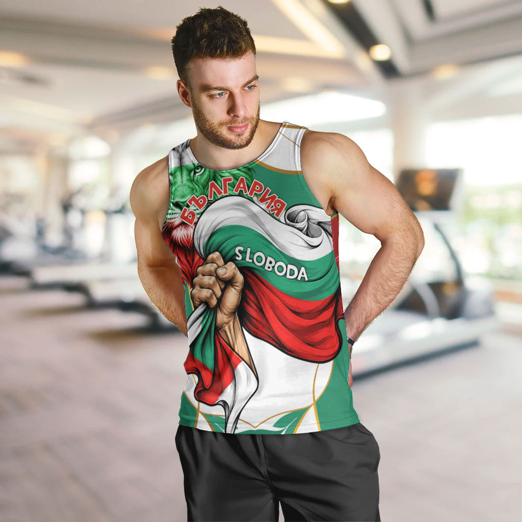 Bulgaria Independence Day 1908 Men Tank Top Veliko Tarnovo Monument National Flag Patriot