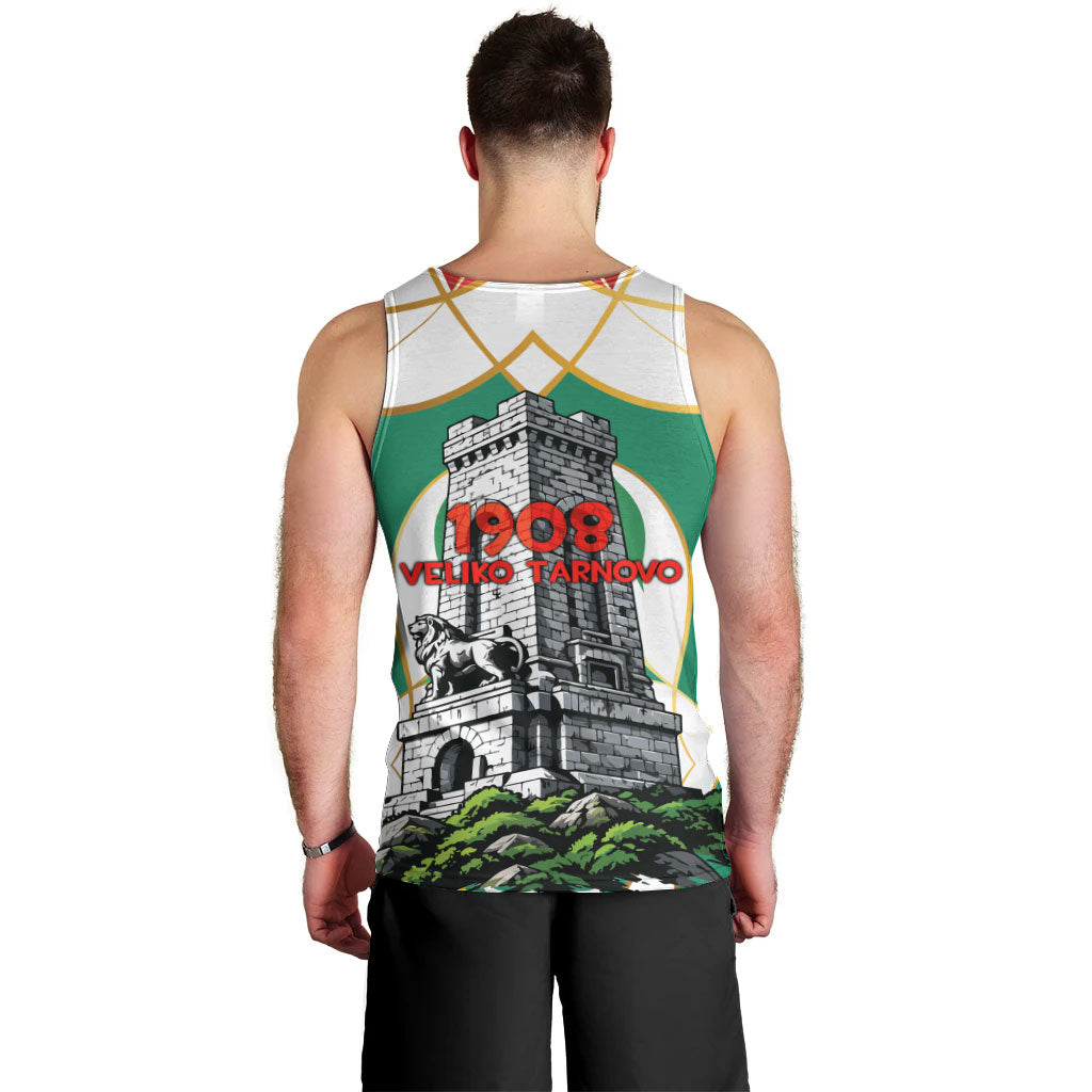 Bulgaria Independence Day 1908 Men Tank Top Veliko Tarnovo Monument National Flag Patriot