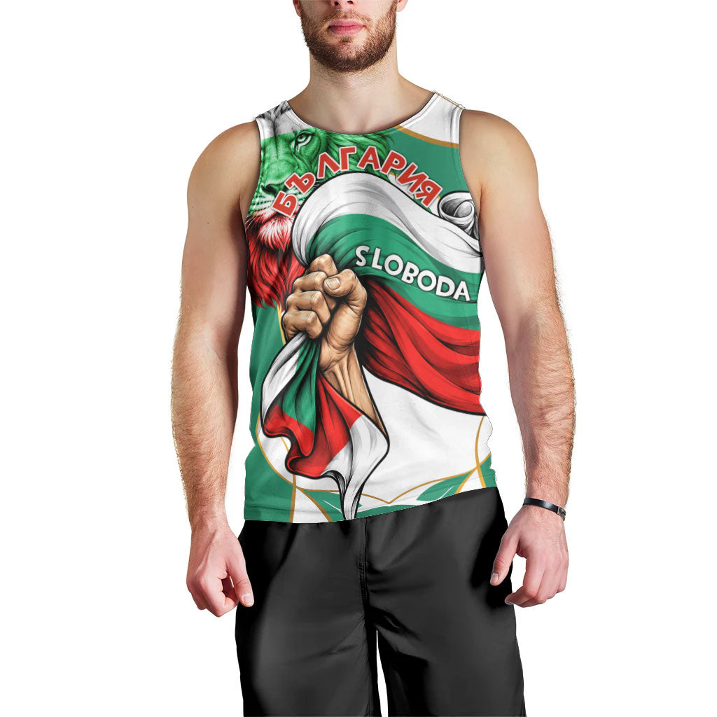 Bulgaria Independence Day 1908 Men Tank Top Veliko Tarnovo Monument National Flag Patriot