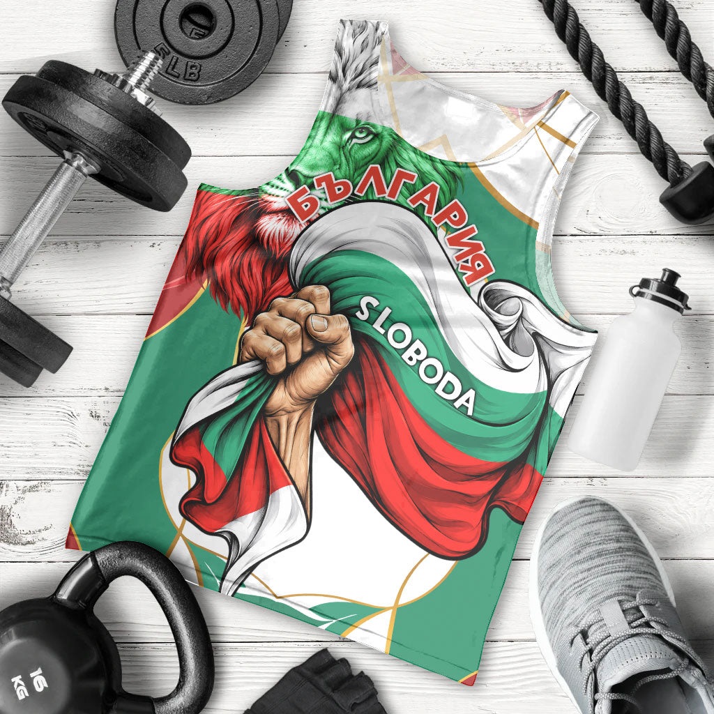 Bulgaria Independence Day 1908 Men Tank Top Veliko Tarnovo Monument National Flag Patriot