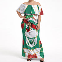 Bulgaria Independence Day 1908 Off Shoulder Maxi Dress Veliko Tarnovo Monument National Flag Patriot