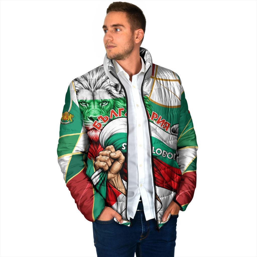 Bulgaria Independence Day 1908 Padded Jacket Veliko Tarnovo Monument National Flag Patriot