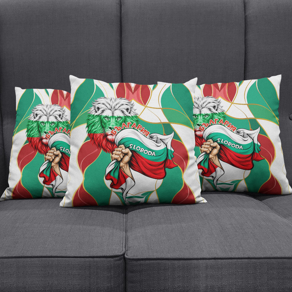 Bulgaria Independence Day 1908 Pillow Cover Veliko Tarnovo Monument National Flag Patriot