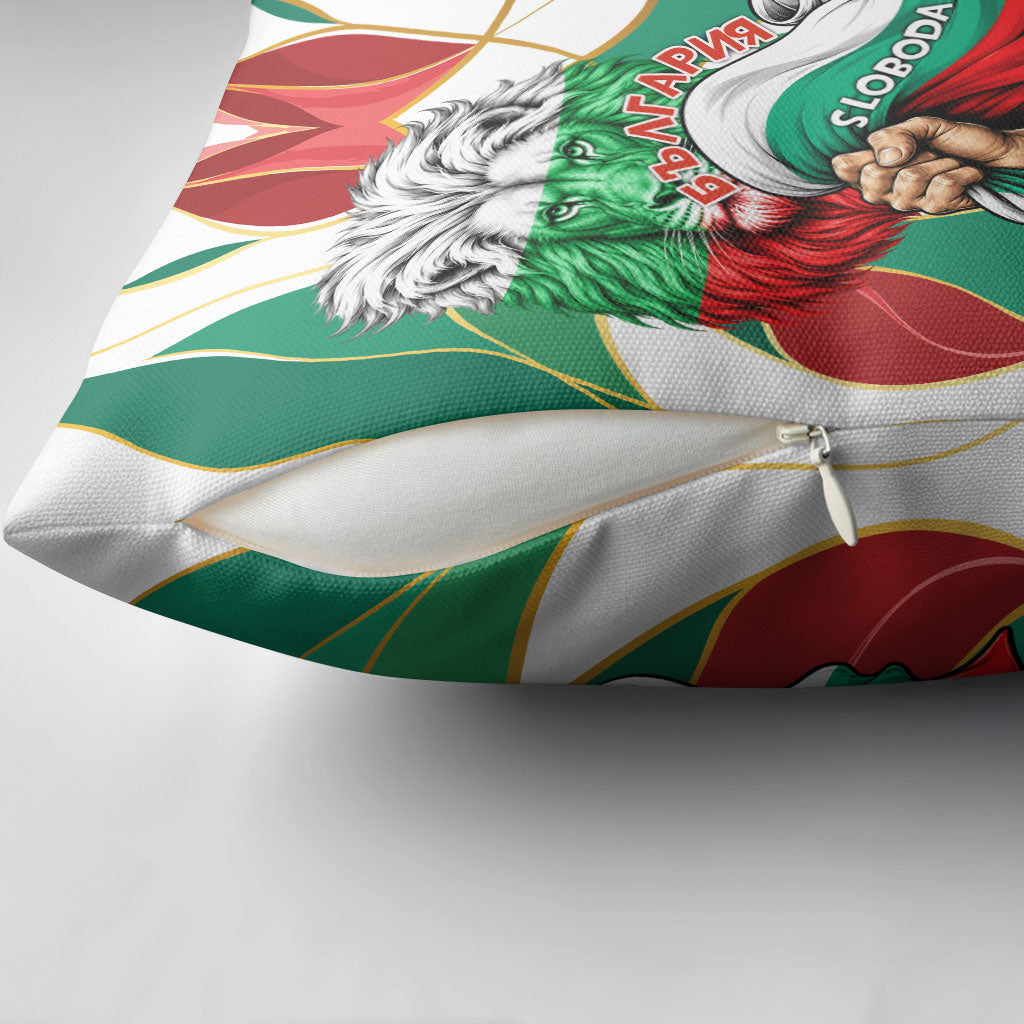 Bulgaria Independence Day 1908 Pillow Cover Veliko Tarnovo Monument National Flag Patriot