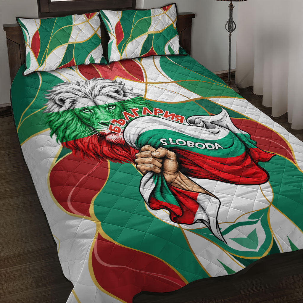 Bulgaria Independence Day 1908 Quilt Bed Set Veliko Tarnovo Monument National Flag Patriot