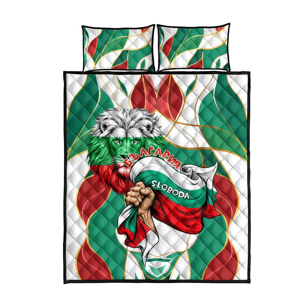 Bulgaria Independence Day 1908 Quilt Bed Set Veliko Tarnovo Monument National Flag Patriot