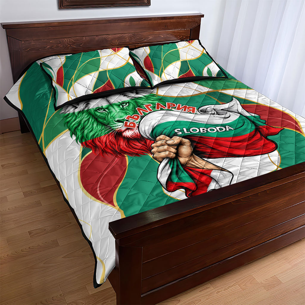 Bulgaria Independence Day 1908 Quilt Bed Set Veliko Tarnovo Monument National Flag Patriot