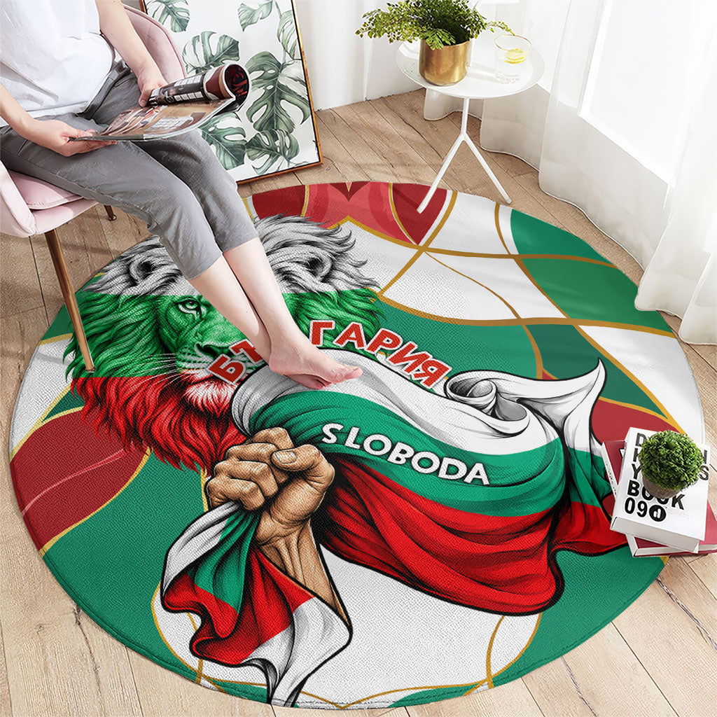 Bulgaria Independence Day 1908 Round Carpet Veliko Tarnovo Monument National Flag Patriot