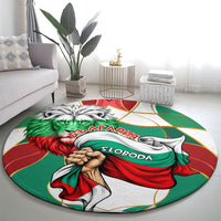 Bulgaria Independence Day 1908 Round Carpet Veliko Tarnovo Monument National Flag Patriot