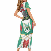 Bulgaria Independence Day 1908 Short Sleeve Bodycon Dress Veliko Tarnovo Monument National Flag Patriot