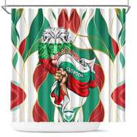 Bulgaria Independence Day 1908 Shower Curtain Veliko Tarnovo Monument National Flag Patriot