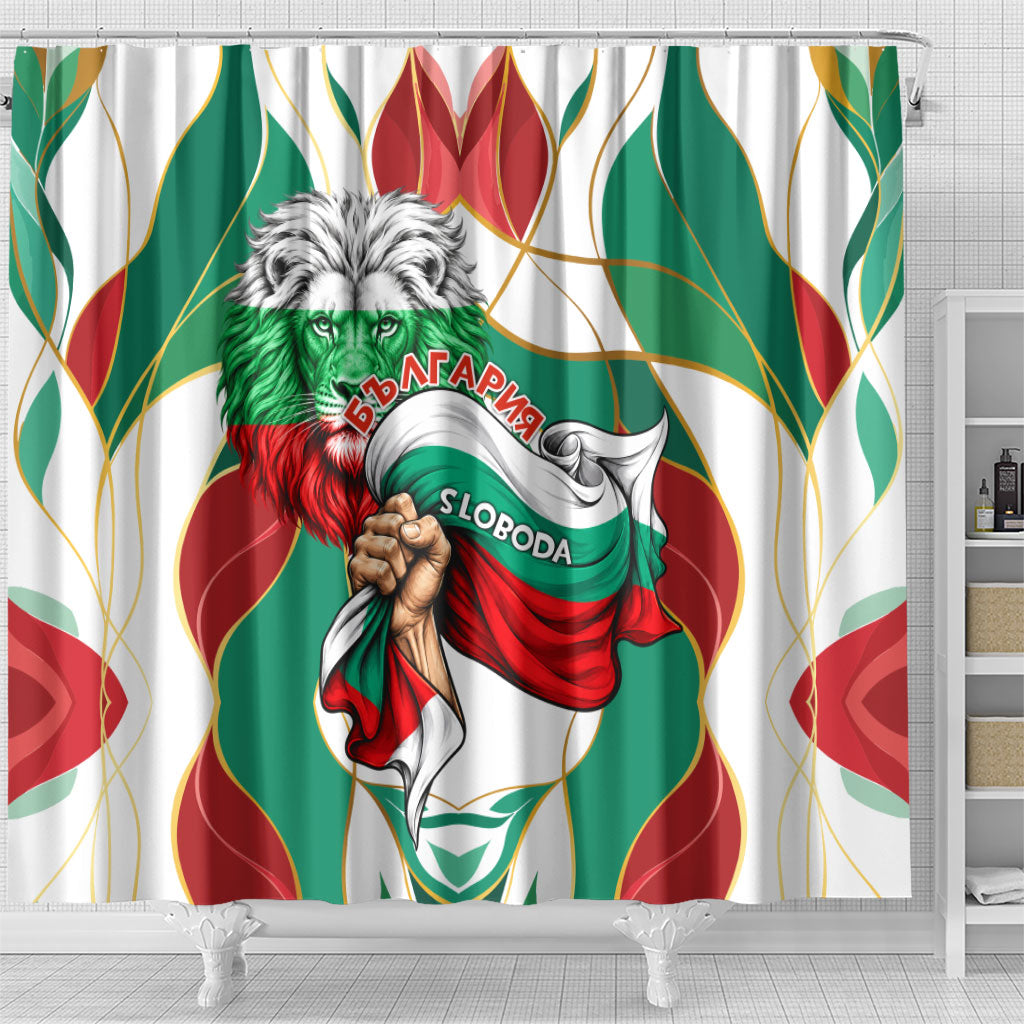 Bulgaria Independence Day 1908 Shower Curtain Veliko Tarnovo Monument National Flag Patriot