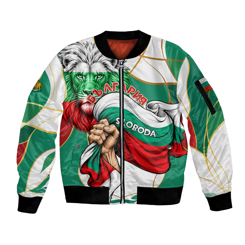 Bulgaria Independence Day 1908 Sleeve Zip Bomber Jacket Veliko Tarnovo Monument National Flag Patriot