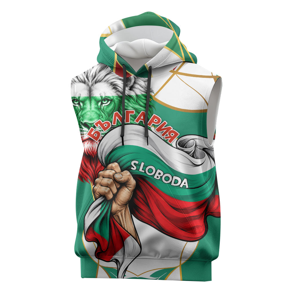 Bulgaria Independence Day 1908 Sleeveless Hoodie Veliko Tarnovo Monument National Flag Patriot
