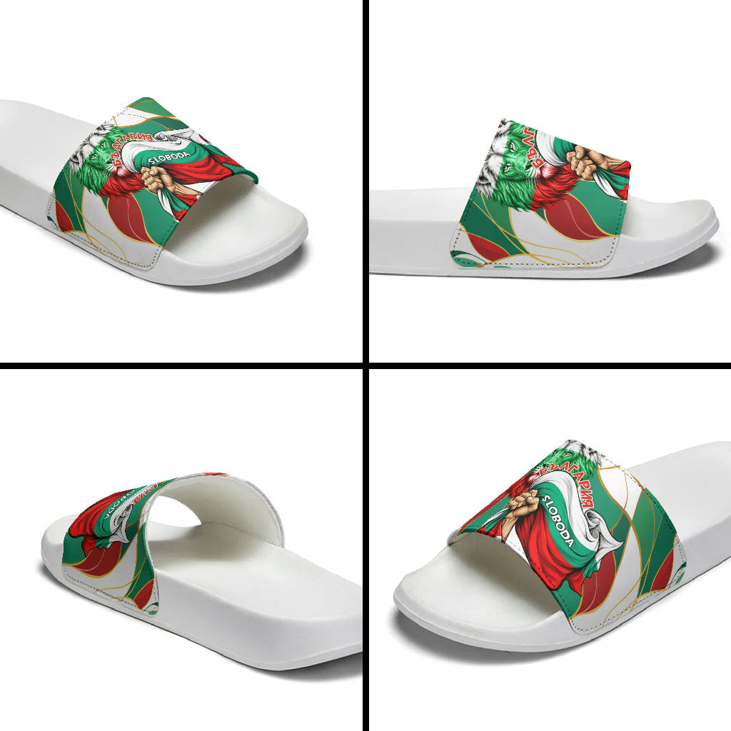 Bulgaria Independence Day 1908 Slide Sandals Veliko Tarnovo Monument National Flag Patriot