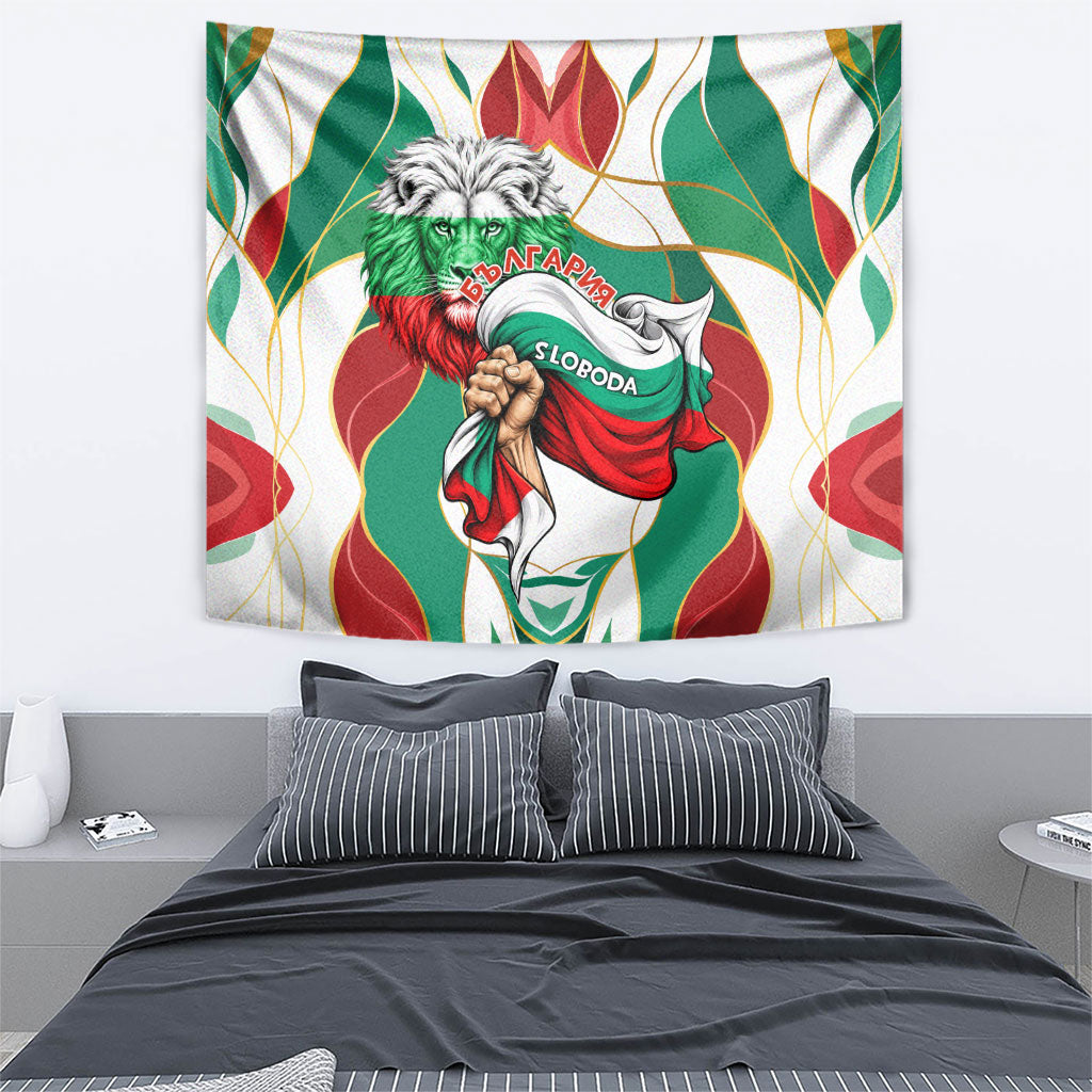 Bulgaria Independence Day 1908 Tapestry Veliko Tarnovo Monument National Flag Patriot