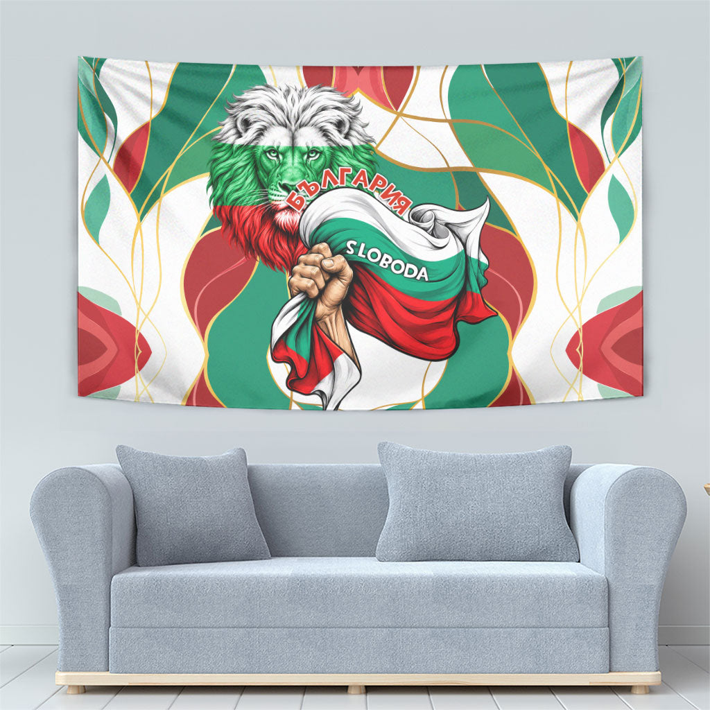 Bulgaria Independence Day 1908 Tapestry Veliko Tarnovo Monument National Flag Patriot