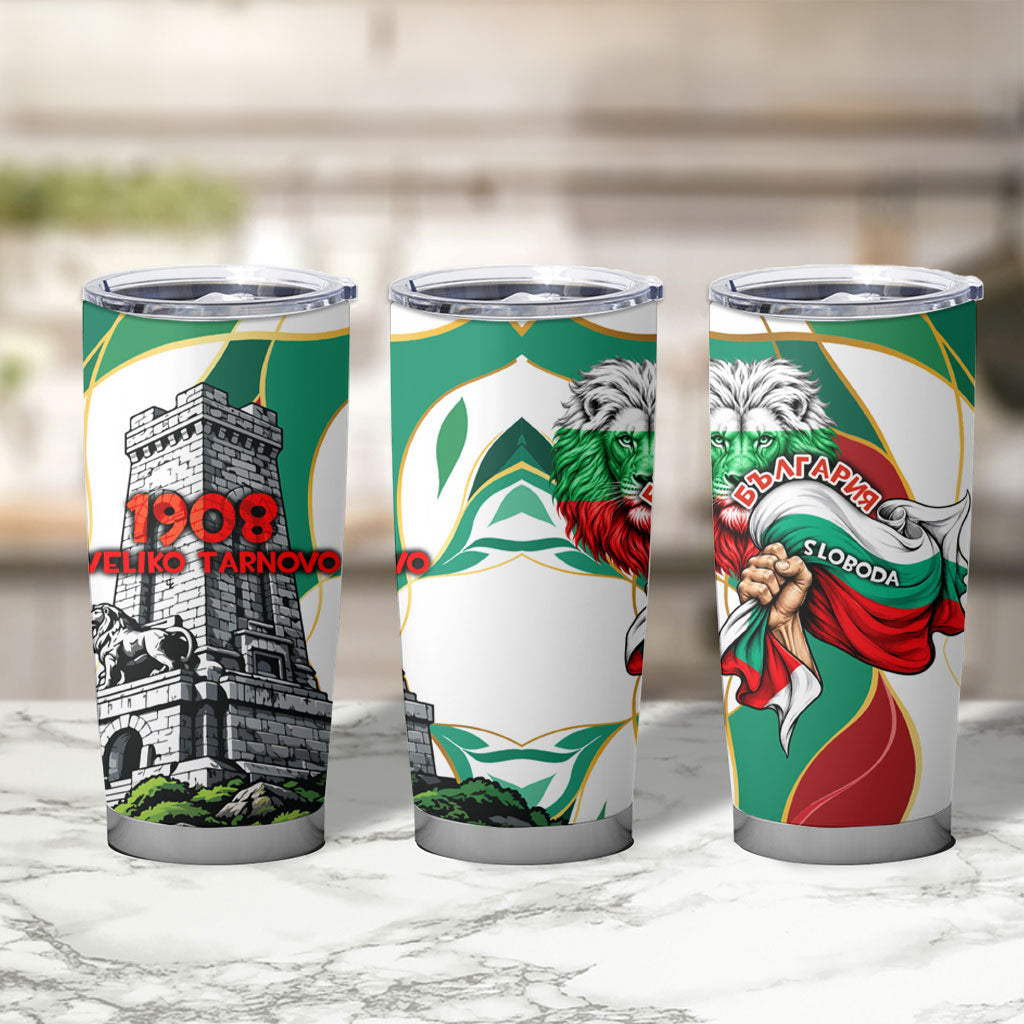 Bulgaria Independence Day 1908 Tumbler Cup Veliko Tarnovo Monument National Flag Patriot