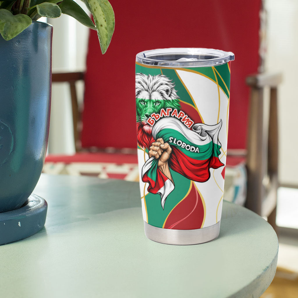 Bulgaria Independence Day 1908 Tumbler Cup Veliko Tarnovo Monument National Flag Patriot
