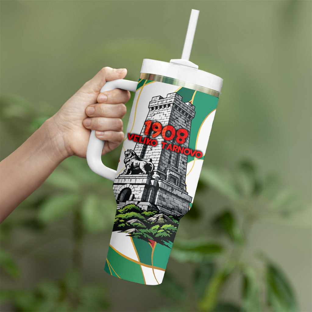 Bulgaria Independence Day 1908 Tumbler With Handle Veliko Tarnovo Monument National Flag Patriot