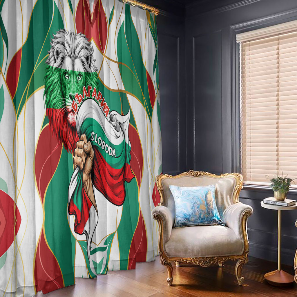 Bulgaria Independence Day 1908 Window Curtain Veliko Tarnovo Monument National Flag Patriot