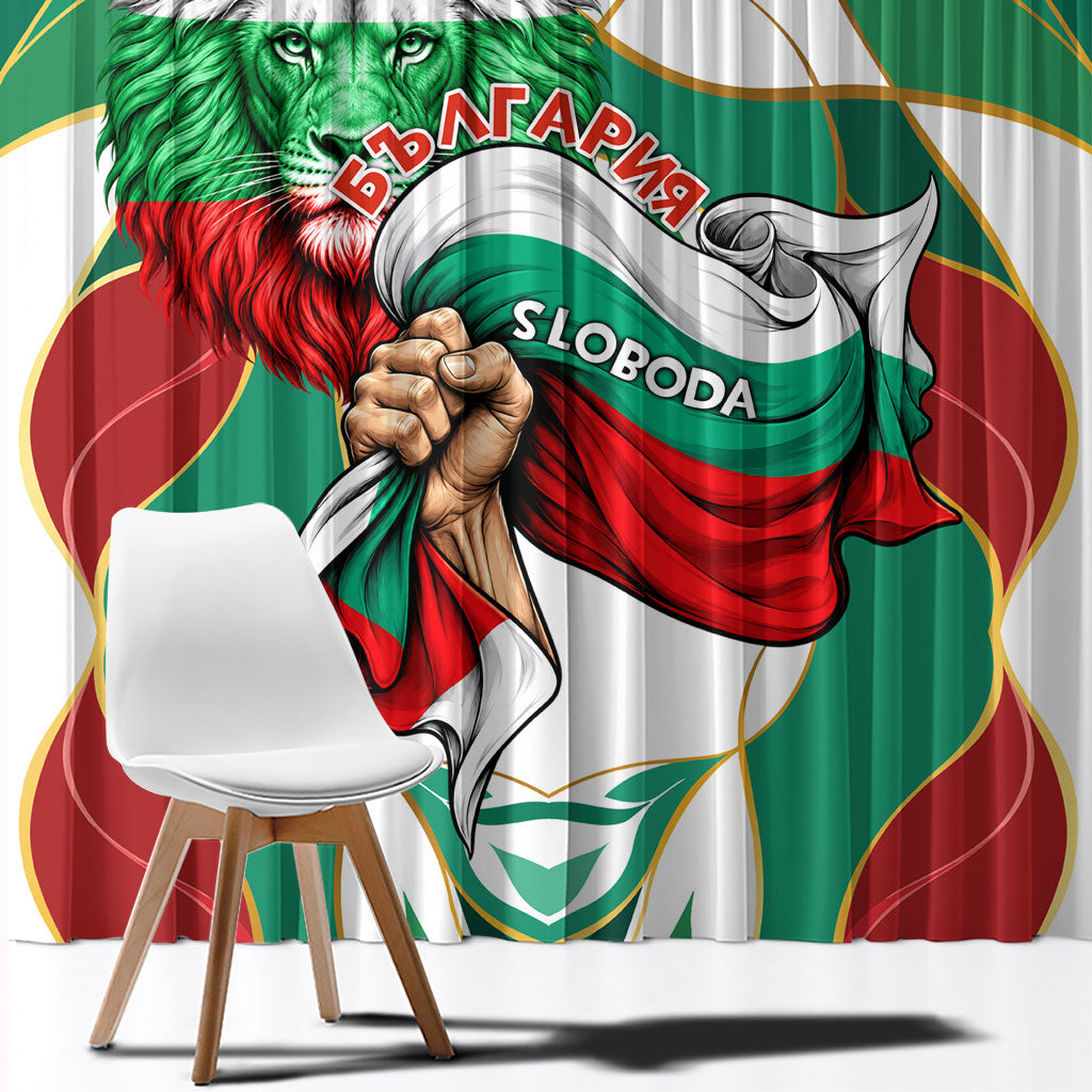 Bulgaria Independence Day 1908 Window Curtain Veliko Tarnovo Monument National Flag Patriot