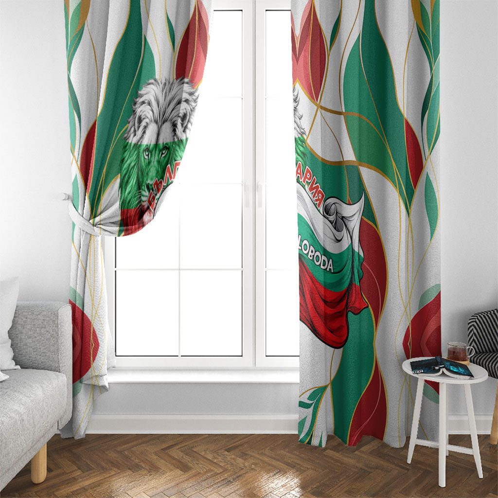 Bulgaria Independence Day 1908 Window Curtain Veliko Tarnovo Monument National Flag Patriot