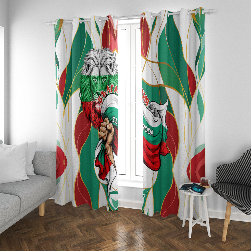 Bulgaria Independence Day 1908 Window Curtain Veliko Tarnovo Monument National Flag Patriot