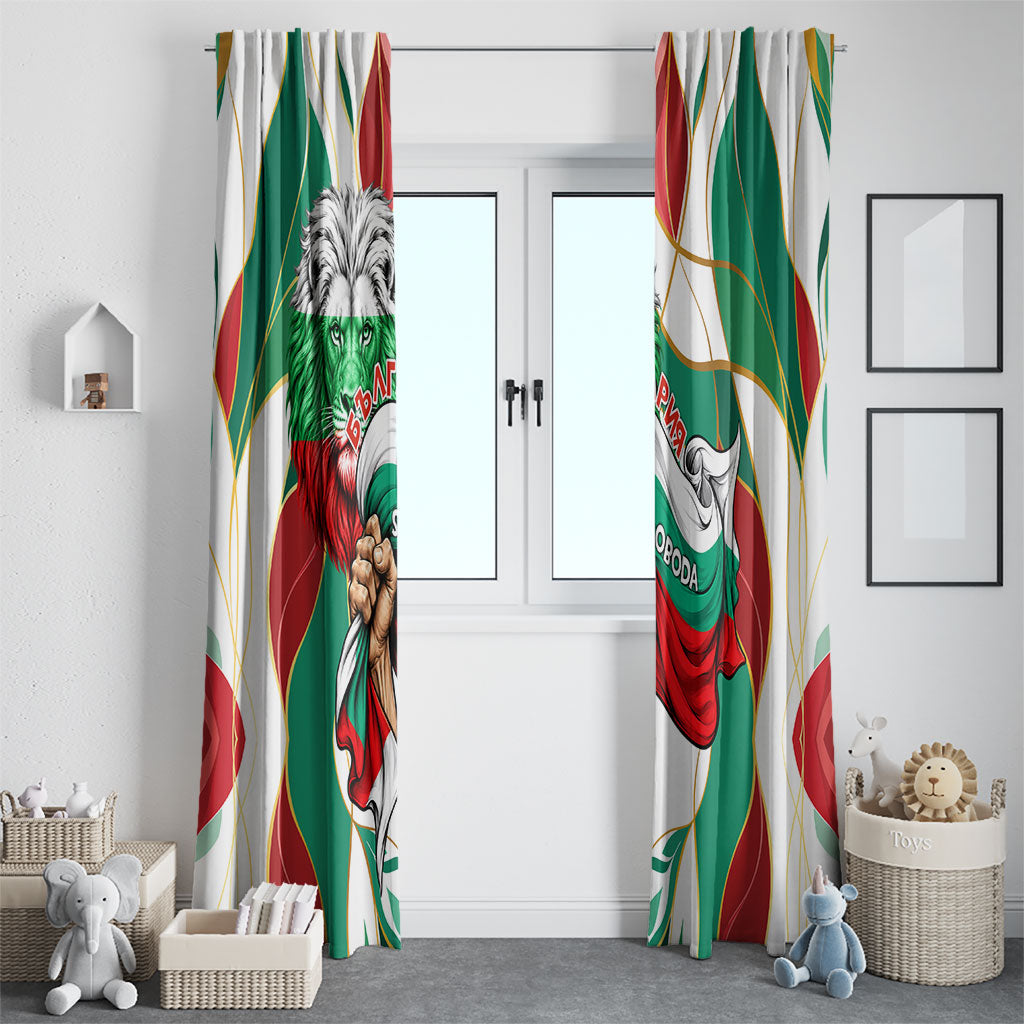 Bulgaria Independence Day 1908 Window Curtain Veliko Tarnovo Monument National Flag Patriot