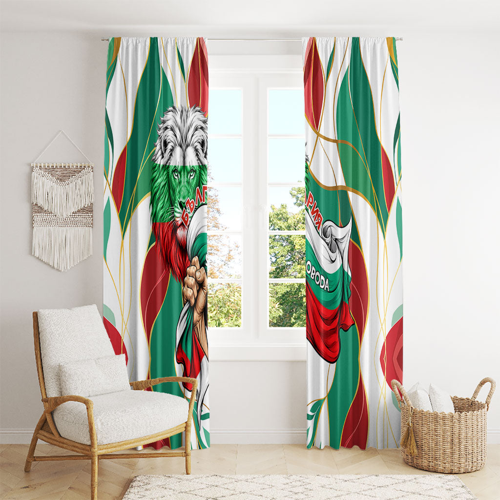 Bulgaria Independence Day 1908 Window Curtain Veliko Tarnovo Monument National Flag Patriot