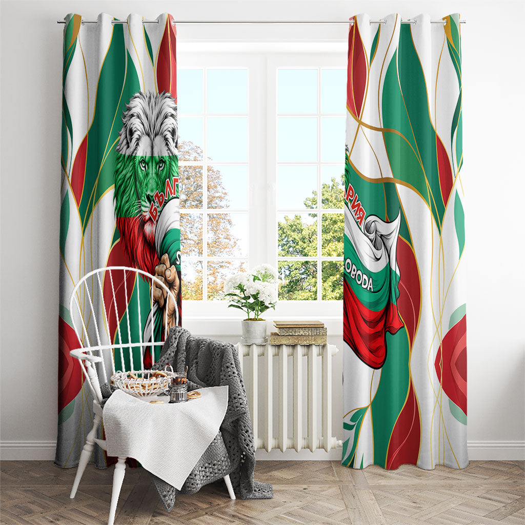 Bulgaria Independence Day 1908 Window Curtain Veliko Tarnovo Monument National Flag Patriot