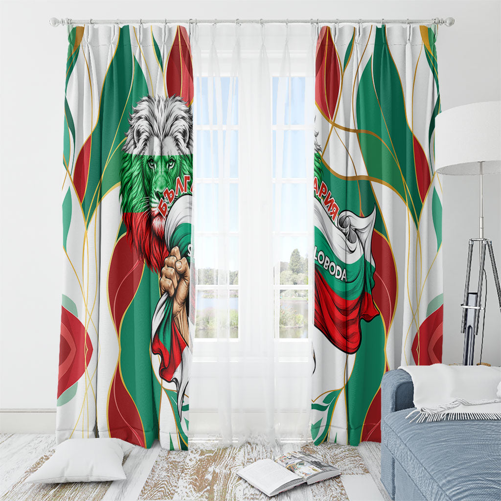 Bulgaria Independence Day 1908 Window Curtain Veliko Tarnovo Monument National Flag Patriot