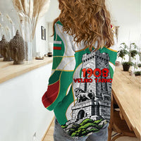 Bulgaria Independence Day 1908 Women Casual Shirt Veliko Tarnovo Monument National Flag Patriot