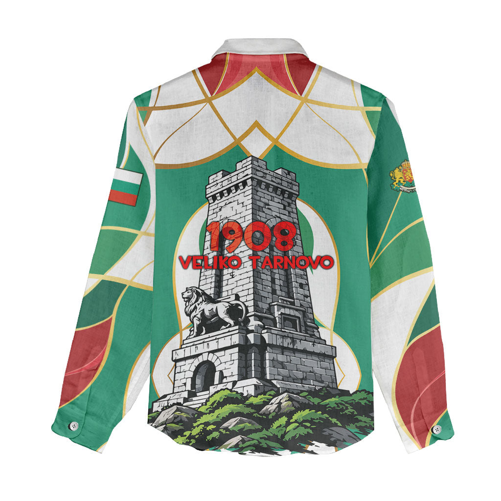 Bulgaria Independence Day 1908 Women Casual Shirt Veliko Tarnovo Monument National Flag Patriot