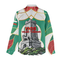 Bulgaria Independence Day 1908 Women Casual Shirt Veliko Tarnovo Monument National Flag Patriot