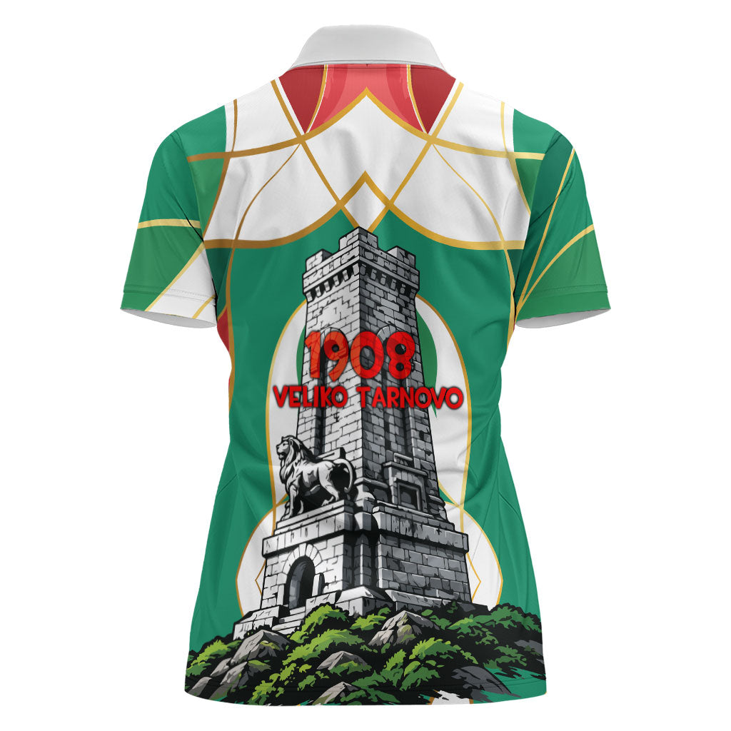 Bulgaria Independence Day 1908 Women Polo Shirt Veliko Tarnovo Monument National Flag Patriot