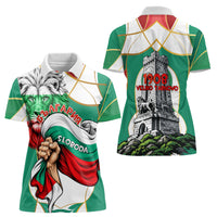 Bulgaria Independence Day 1908 Women Polo Shirt Veliko Tarnovo Monument National Flag Patriot