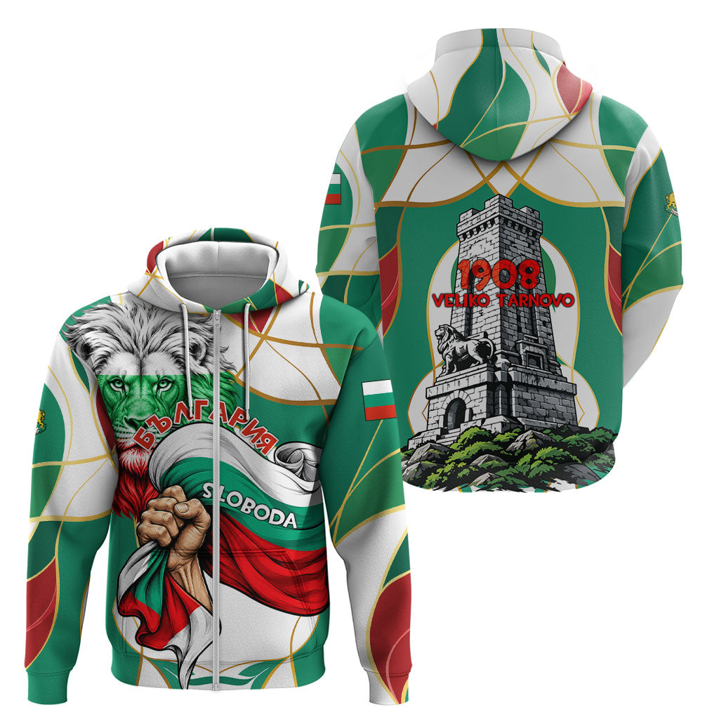 Bulgaria Independence Day 1908 Zip Hoodie Veliko Tarnovo Monument National Flag Patriot