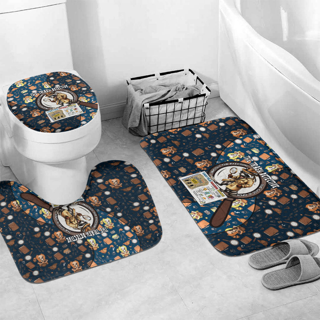 Jimothy The Raccoon The Trash Detective Bathroom Set Funny Noir Sleuth Missing Snacks Crime Mystery
