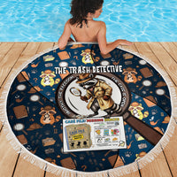 Jimothy The Raccoon The Trash Detective Beach Blanket Funny Noir Sleuth Missing Snacks Crime Mystery