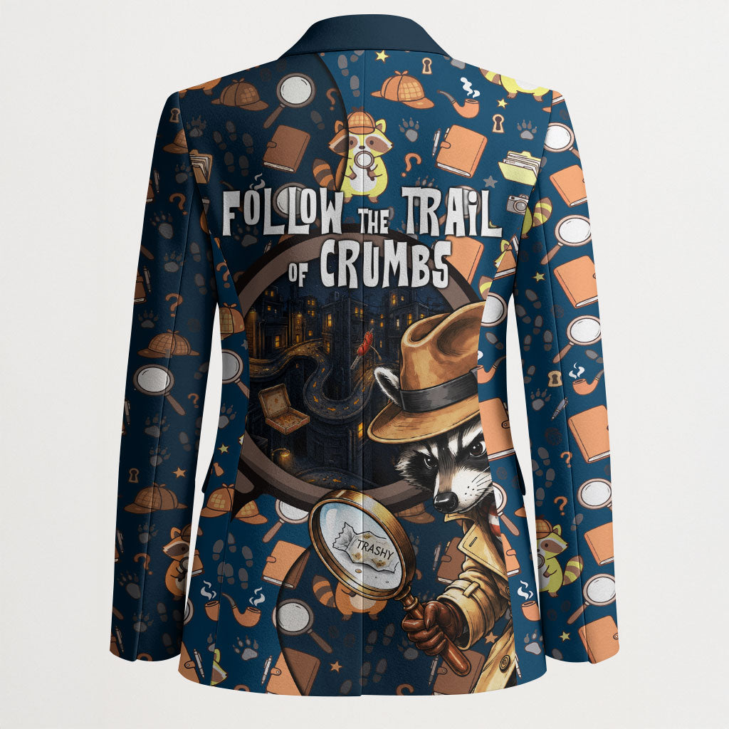 Jimothy The Raccoon The Trash Detective Blazer Funny Noir Sleuth Missing Snacks Crime Mystery
