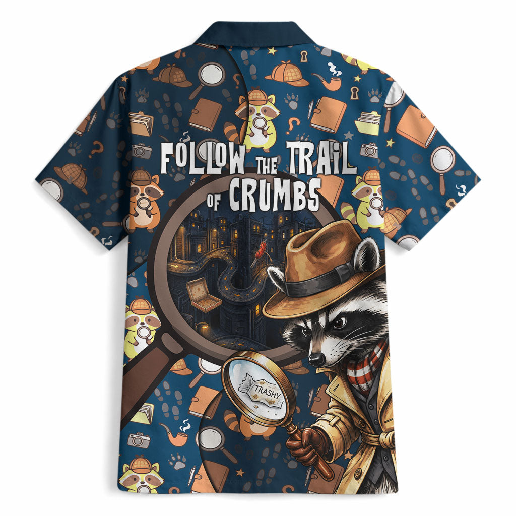 Jimothy The Raccoon The Trash Detective Hawaiian Shirt Funny Noir Sleuth Missing Snacks Crime Mystery
