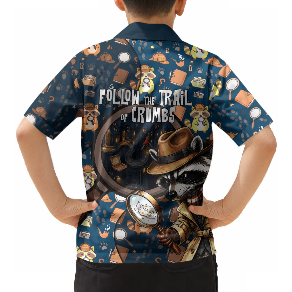 Jimothy The Raccoon The Trash Detective Hawaiian Shirt Funny Noir Sleuth Missing Snacks Crime Mystery