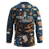 Jimothy The Raccoon The Trash Detective Hockey Jersey Funny Noir Sleuth Missing Snacks Crime Mystery