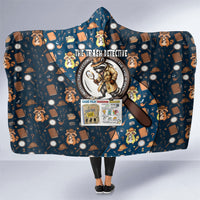 Jimothy The Raccoon The Trash Detective Hooded Blanket Funny Noir Sleuth Missing Snacks Crime Mystery