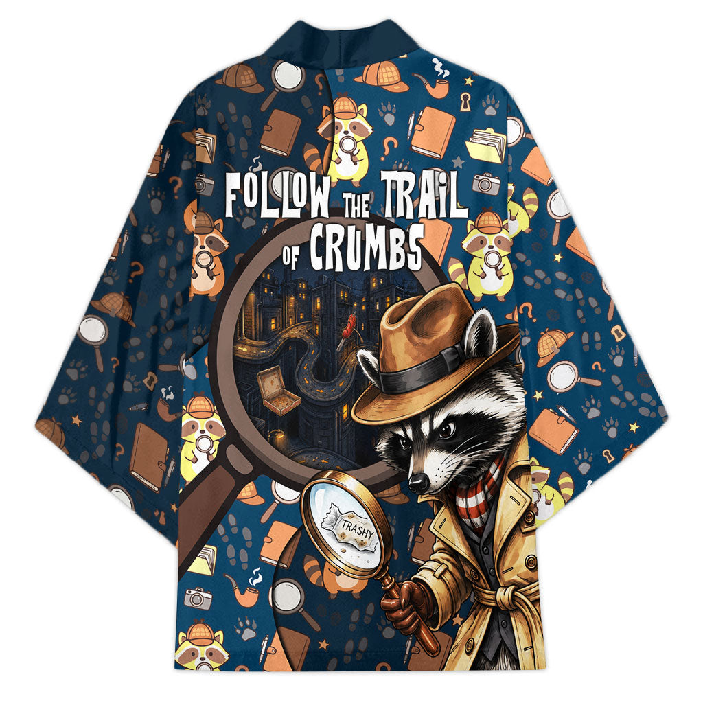 Jimothy The Raccoon The Trash Detective Kimono Funny Noir Sleuth Missing Snacks Crime Mystery