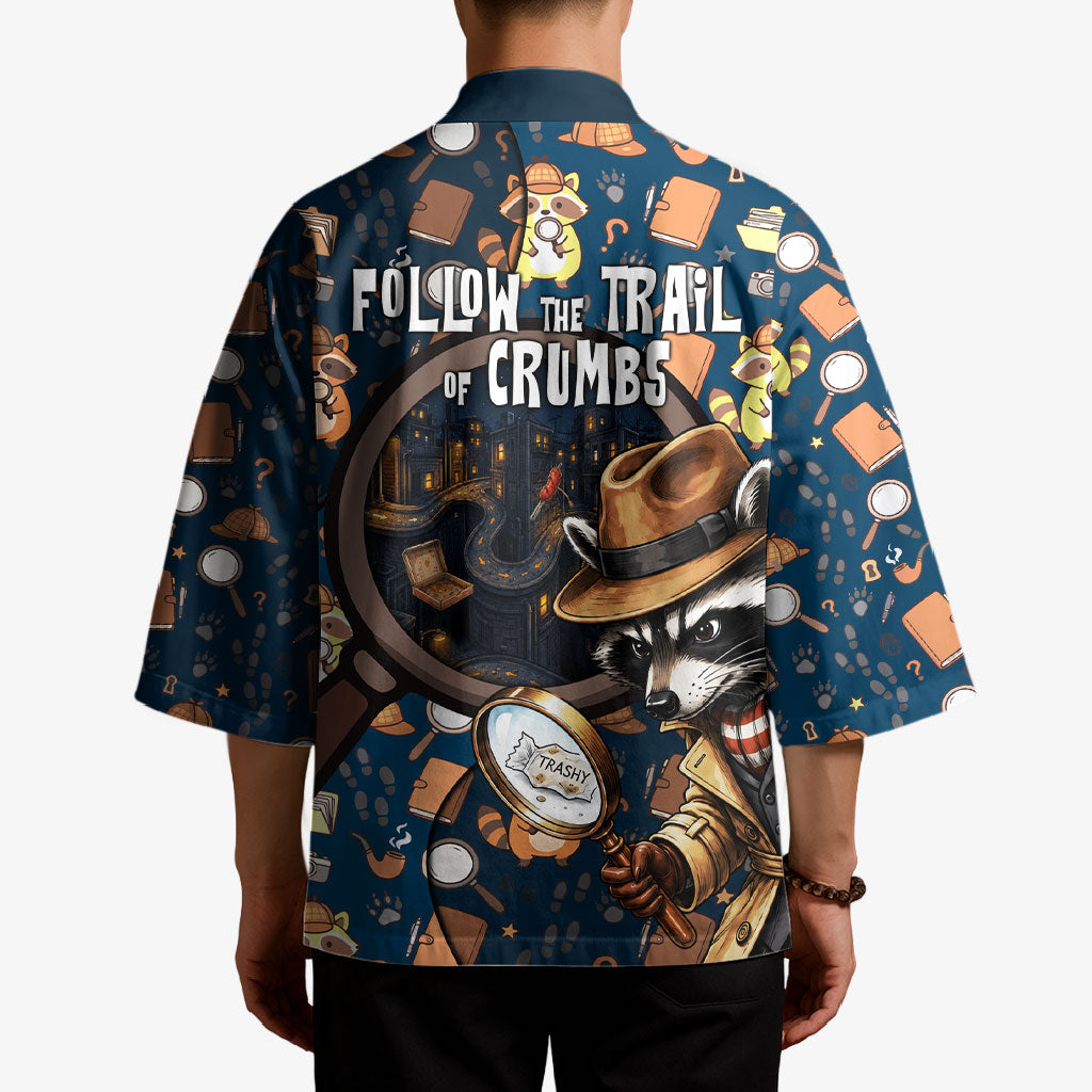 Jimothy The Raccoon The Trash Detective Kimono Funny Noir Sleuth Missing Snacks Crime Mystery