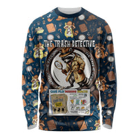 Jimothy The Raccoon The Trash Detective Long Sleeve Shirt Funny Noir Sleuth Missing Snacks Crime Mystery