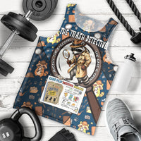 Jimothy The Raccoon The Trash Detective Men Tank Top Funny Noir Sleuth Missing Snacks Crime Mystery
